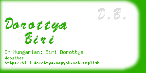 dorottya biri business card